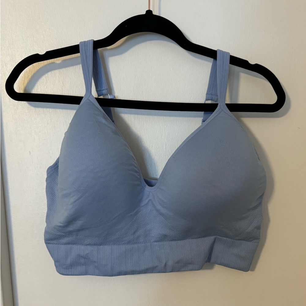 Avia Light Blue Pullover Sports Bra